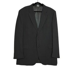 Jos A Bank Mens 46L Wool Two Button Blazer‎ Jacket Gray Office Career